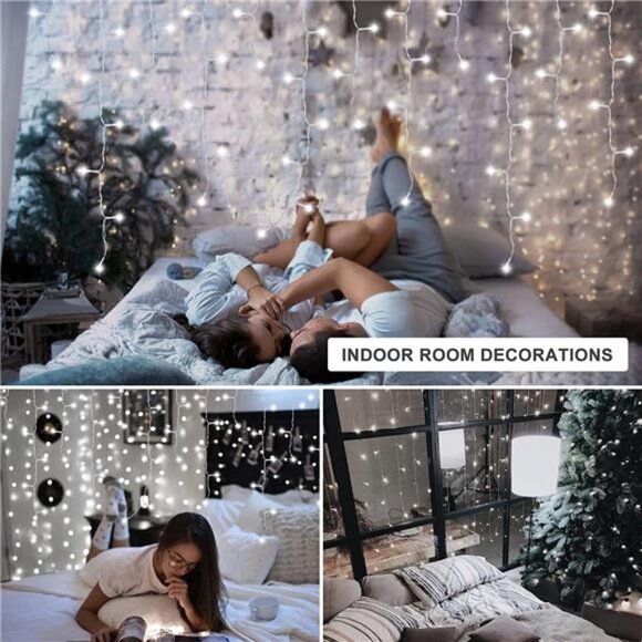 480 LED Icicle Lights,26.2FT Icicle Lights Outdoor Waterproof Christmas Lights - Picture 1 of 6